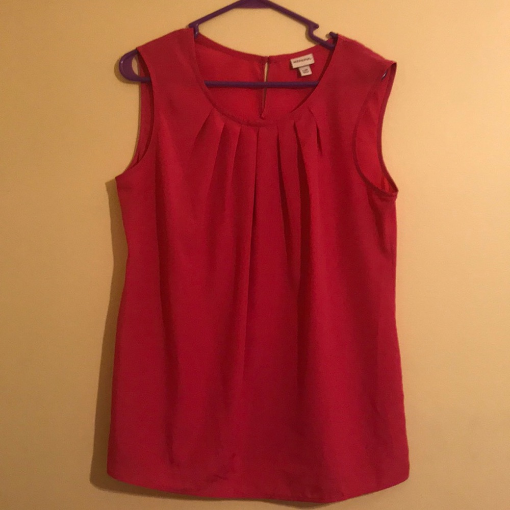 Merona sleeveless pink blouse size L